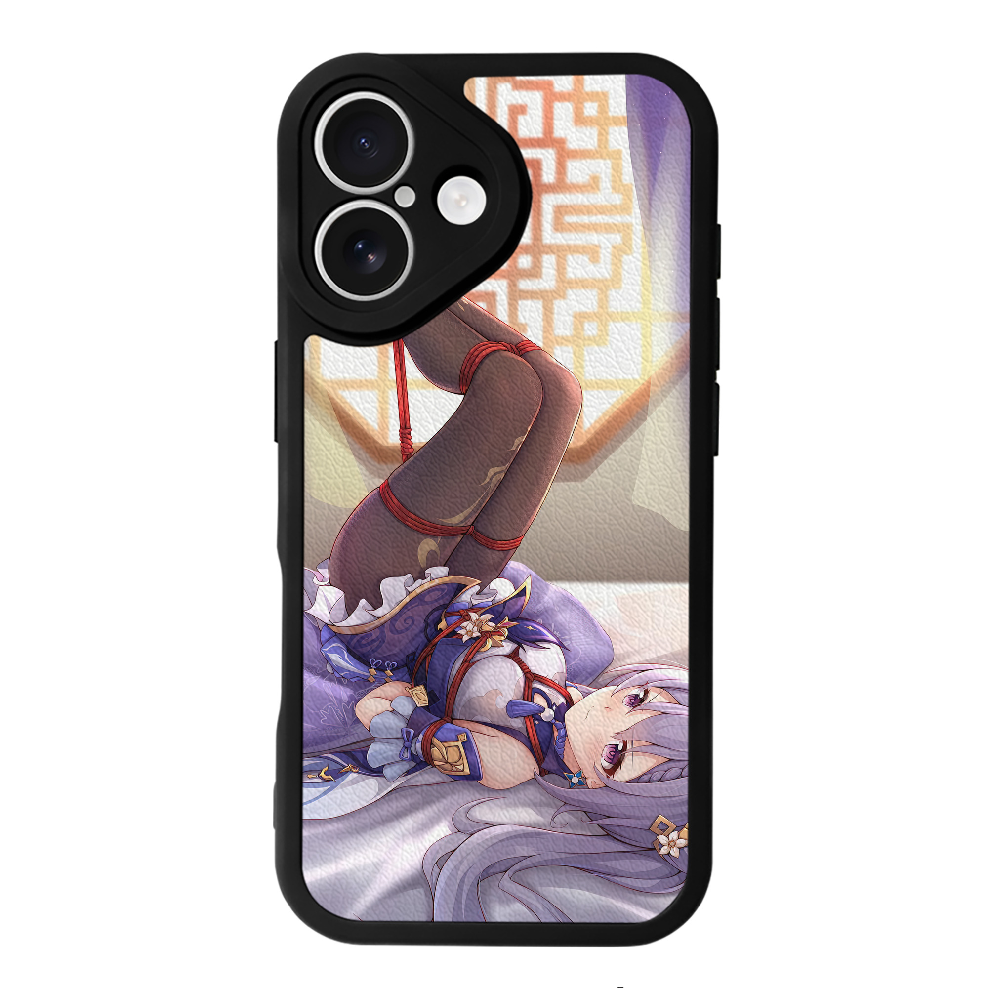 げんし神 genshin 【iPhone 16シリーズ対応】シリコンスマホケース（レザー調） 材質：シリコン